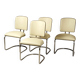 Bauhaus Leather Armchairs attributed to Thonet, Austria, 1920s, Set of 4