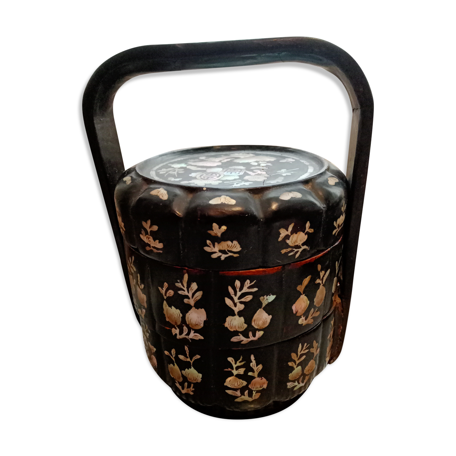 Box in lacquer and mother-of-pearl Tonkin 19th