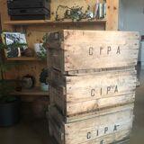 Caisses anciennes type industrielles tout en bois