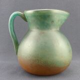 Glass paste pitcher signed De Feure for Daum
