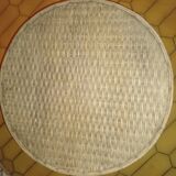 Antique rattan coffee table
