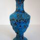 Large Fat Lava enamel vase by Charles Cart, Sea Foam, 1960