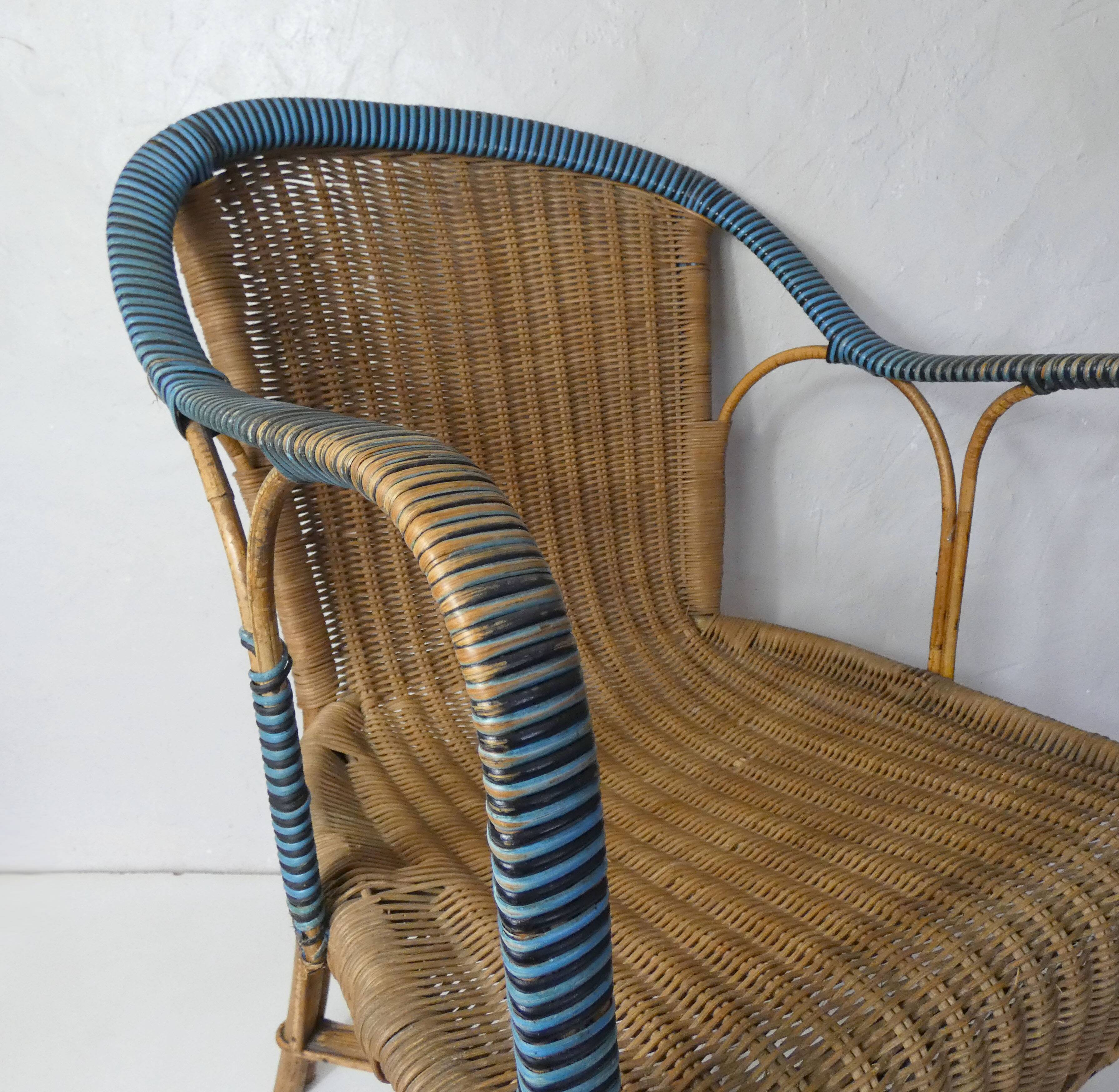 Adult rattan armchair