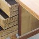 Vintage Mid-Century Oak Desk with 6 Drawers, Open Back, Kjærnulf Style