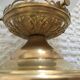 Plafonnier en forme d’obus en verre ciselé