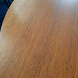 Scandinavian expandable vintage teak round table
