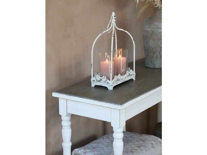 Patinated drapiere console