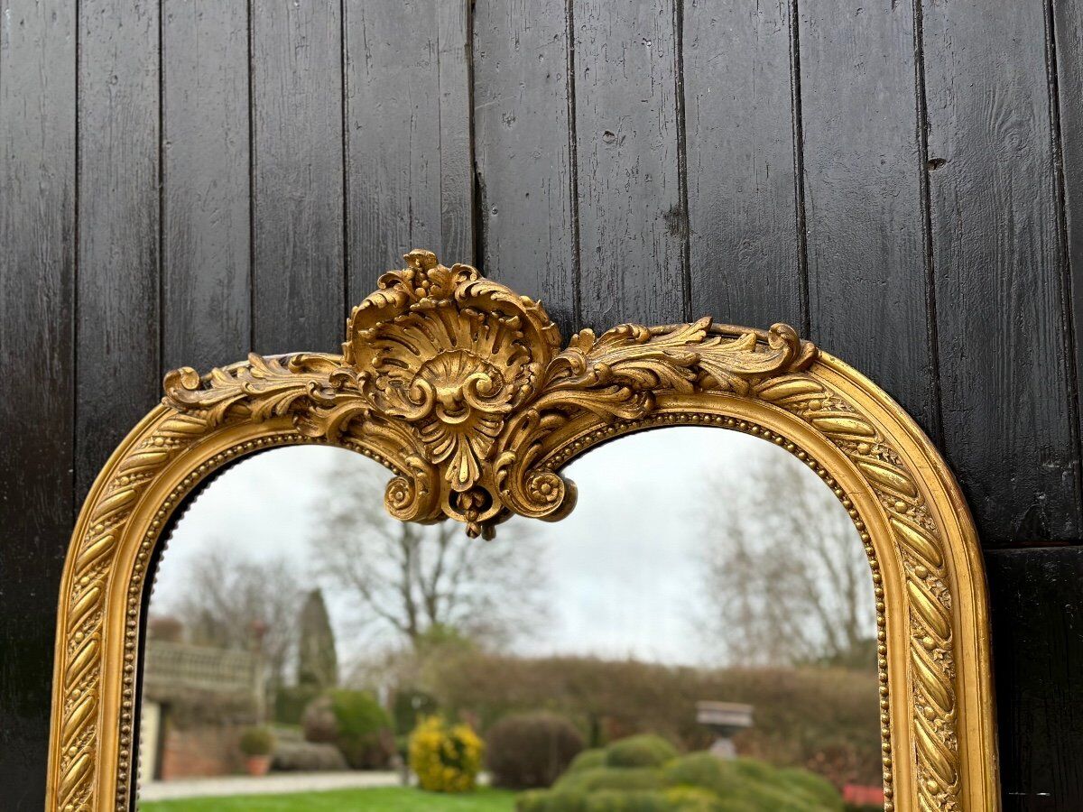 Louis XV style mirror or trumeau circa 1880 123x200cm