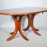 Danish Design Solid Teak Dining Table by Arrebo Möbler, 1960s