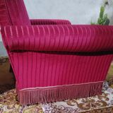 Pair of velvet armchairs