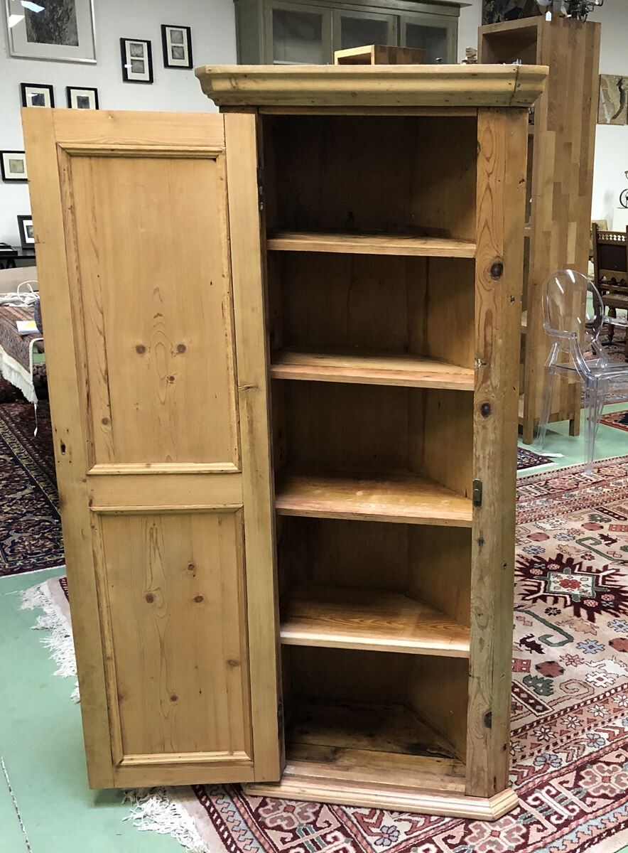 Fir corner wardrobe early 20th century