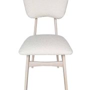 Mid-Century Butterfly Chair, White Boucle Fabric, White Oak, Europe, 1960