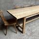 Old fir farm table 1930-1950 vintage country table