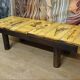 Vintage ceramic coffee table – Roger Capron Vallauris – Herbarium decor – 1950s/60s