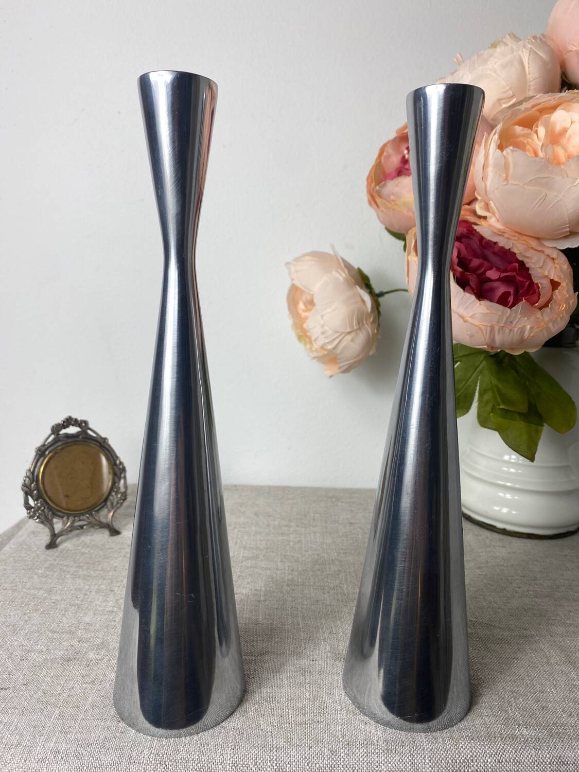 Ikea gâta aluminum diabolo candle holders