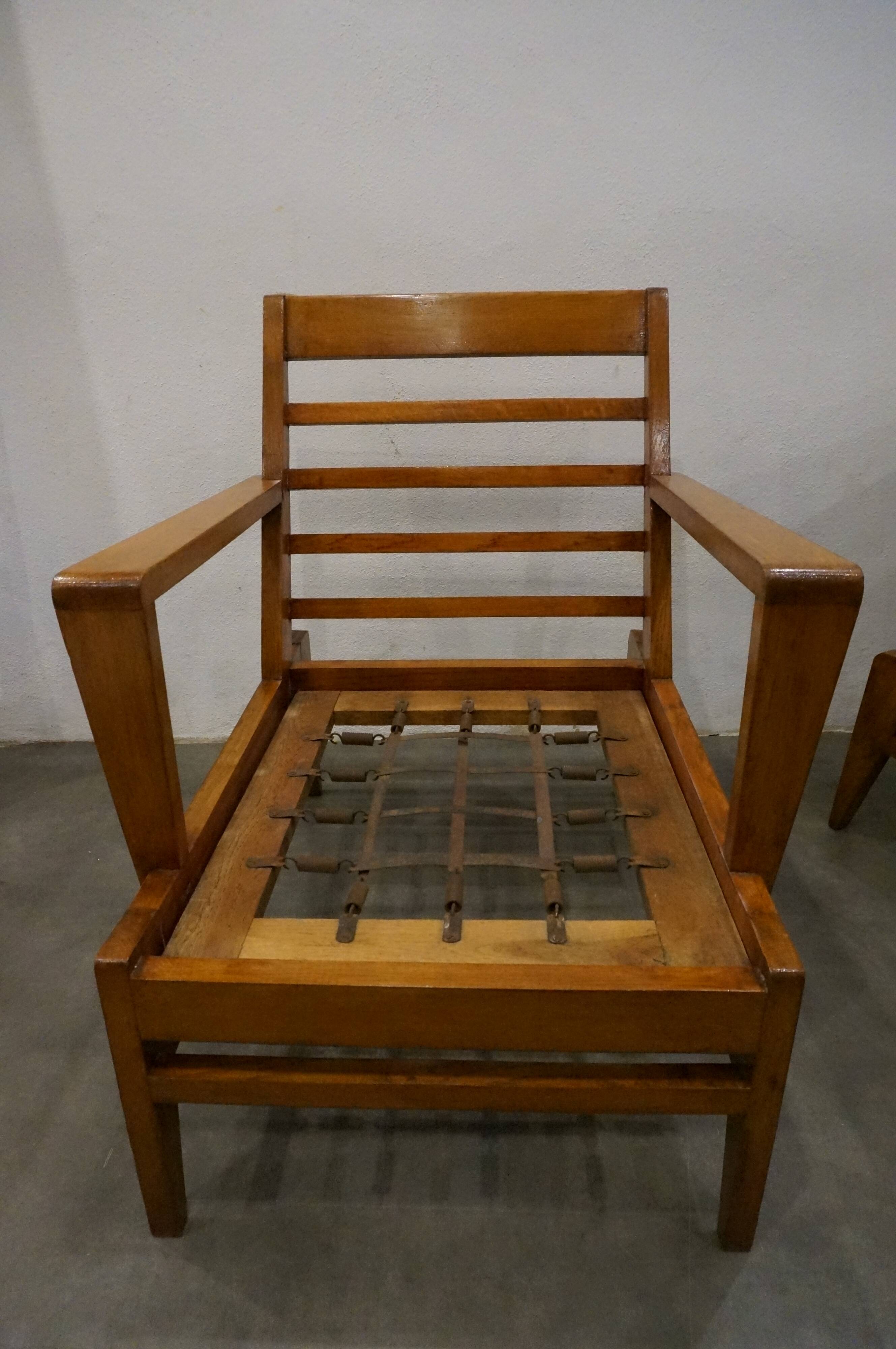 Pair of armchairs by René Gabriel