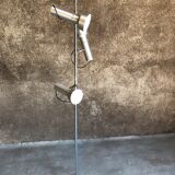 Lampadaire années 1970, 3 lampes chromées