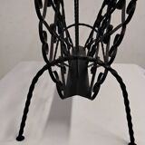Wrought iron magazine rack signed CHATY Vallauris