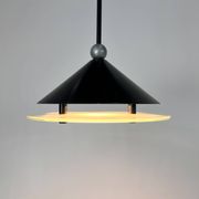 Suspension halogène postmoderne italienne, années 1980