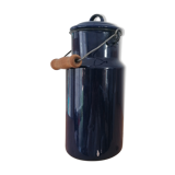 Pot émaillé bleu dur dit "pot à lait"