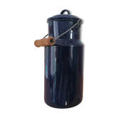 Pot émaillé bleu dur dit "pot à lait"
