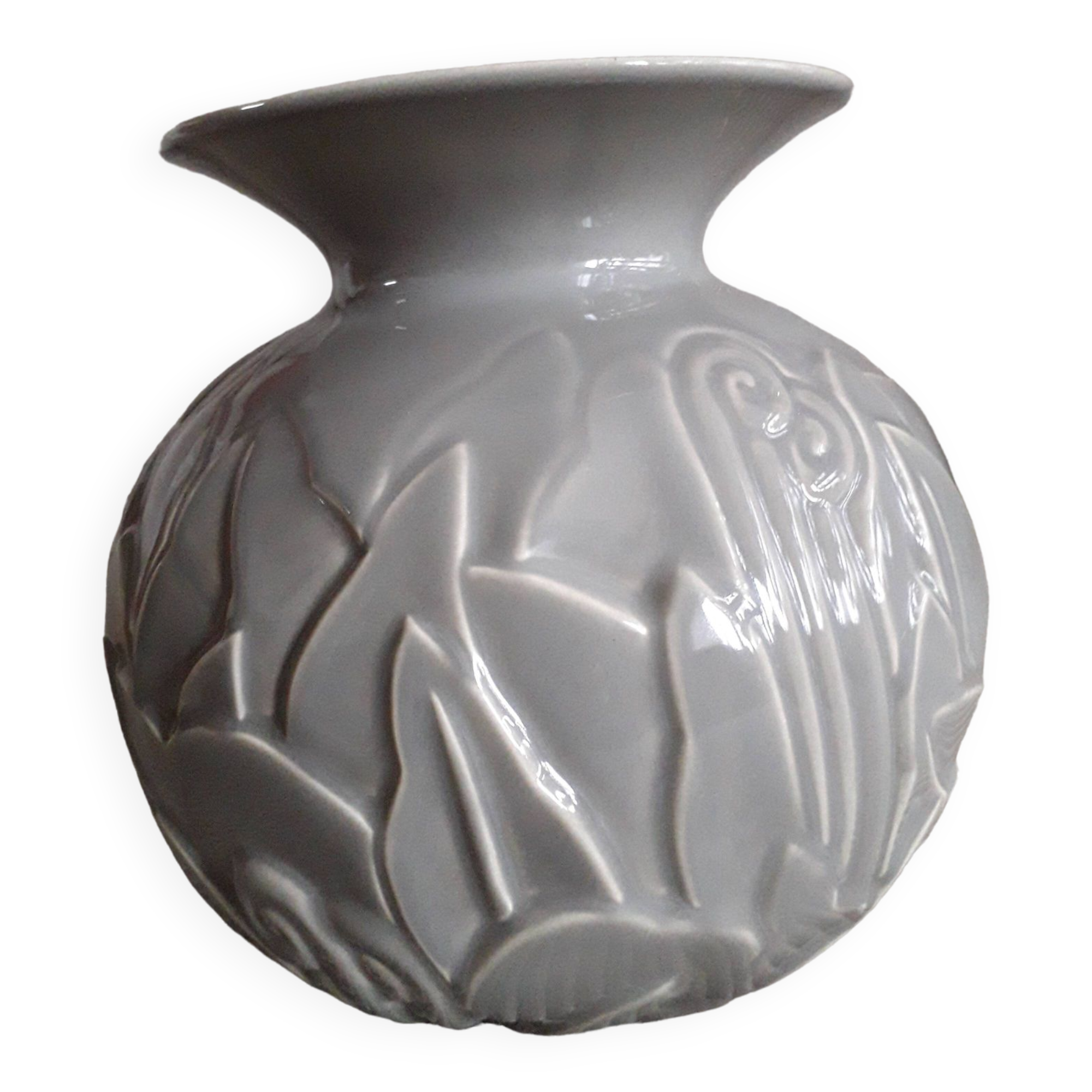 Art Deco vase with floral pattern