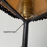 Lampe de table dragon en fer forgé, style Arts & Crafts | Italie | Années 1910