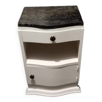 Art Deco bedside table with marble