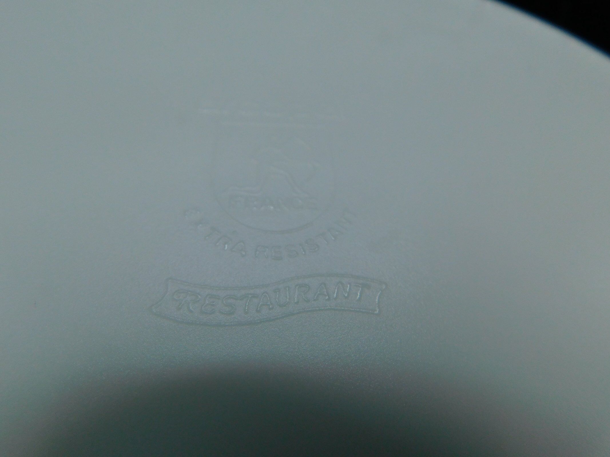 Set of 8 plates Arcopal restaurant - Blanc - Bordeaux