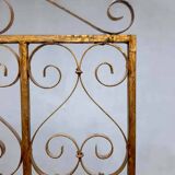 Antique brass room divider paravan folding screen