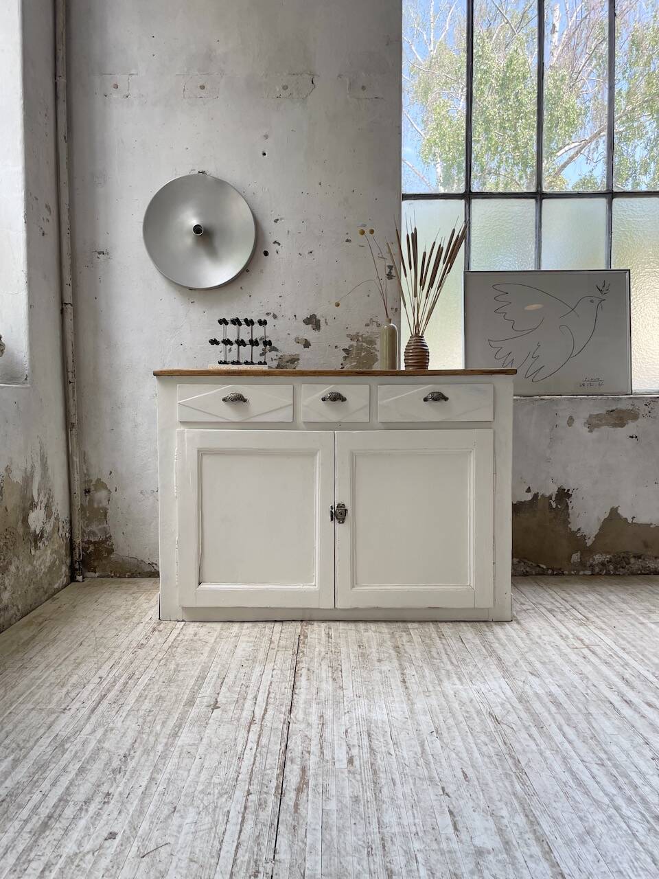 White patina sideboard craft furniture