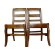 Pair of straw chairs 19th
