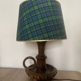 Lampe en bois vintage