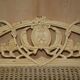 Antique French bergère window bench shabby chic