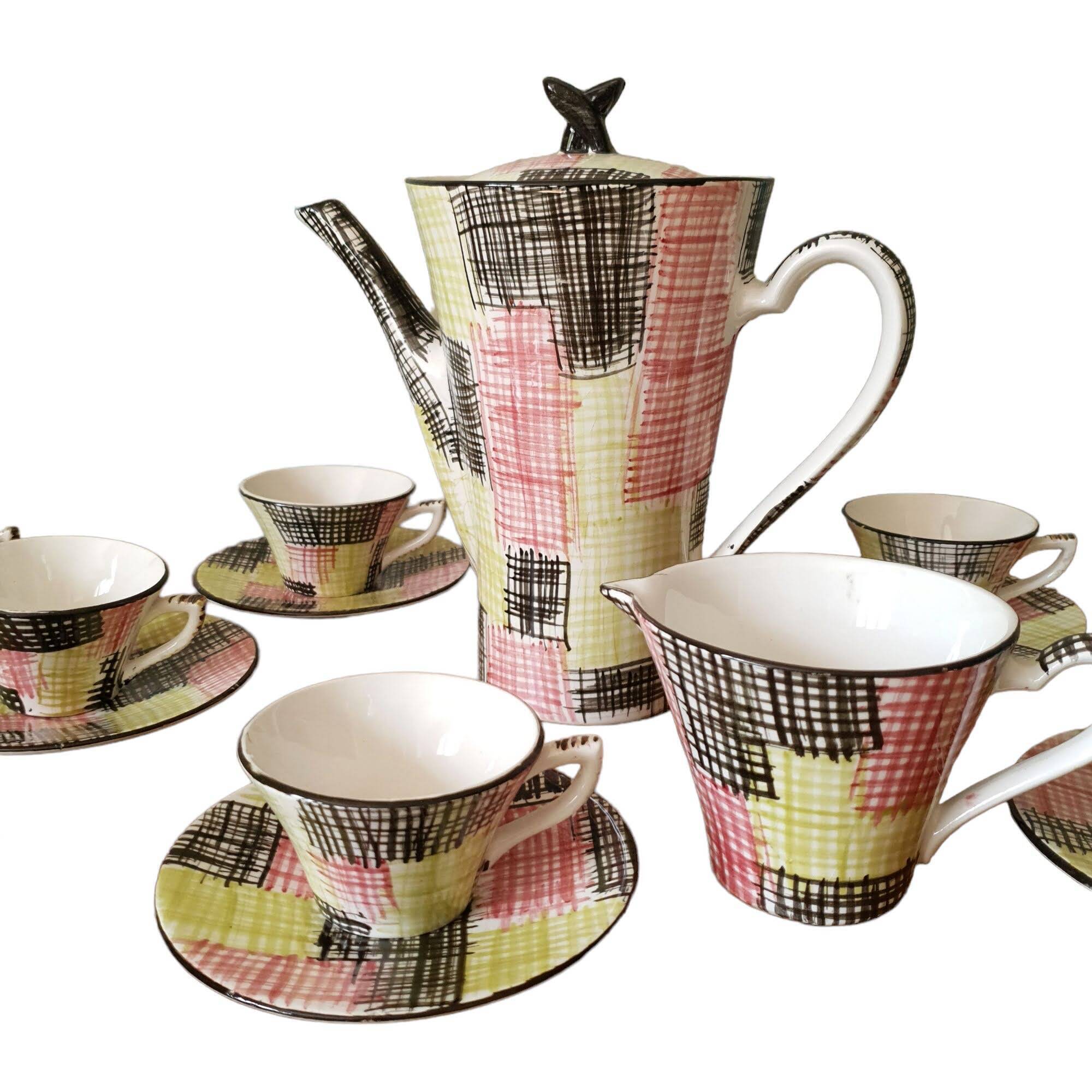 Vintage coffee service 70 Sarreguemines