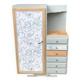 Vintage asymmetrical wardrobe