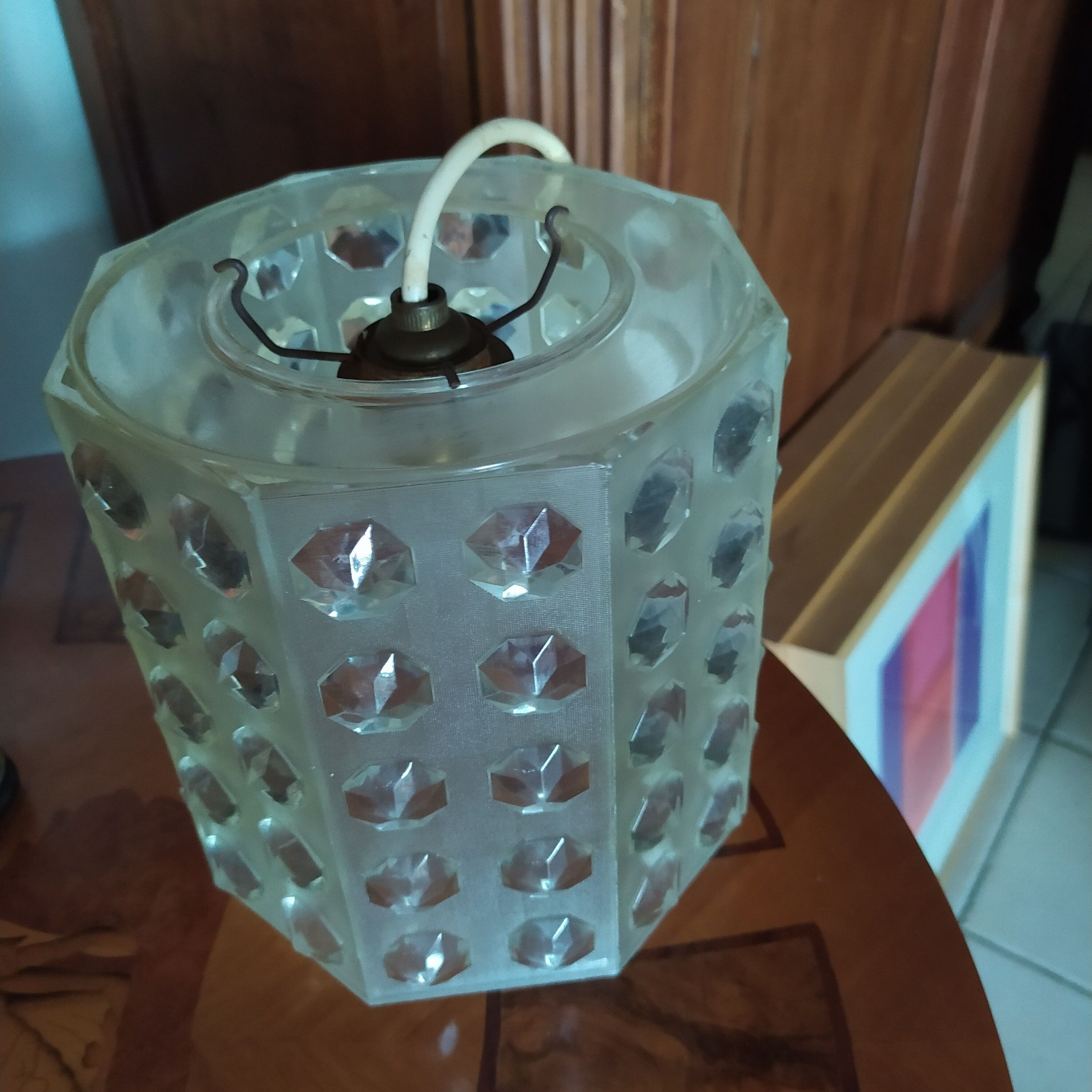 Vintage pendant lamp 1960/1970 white