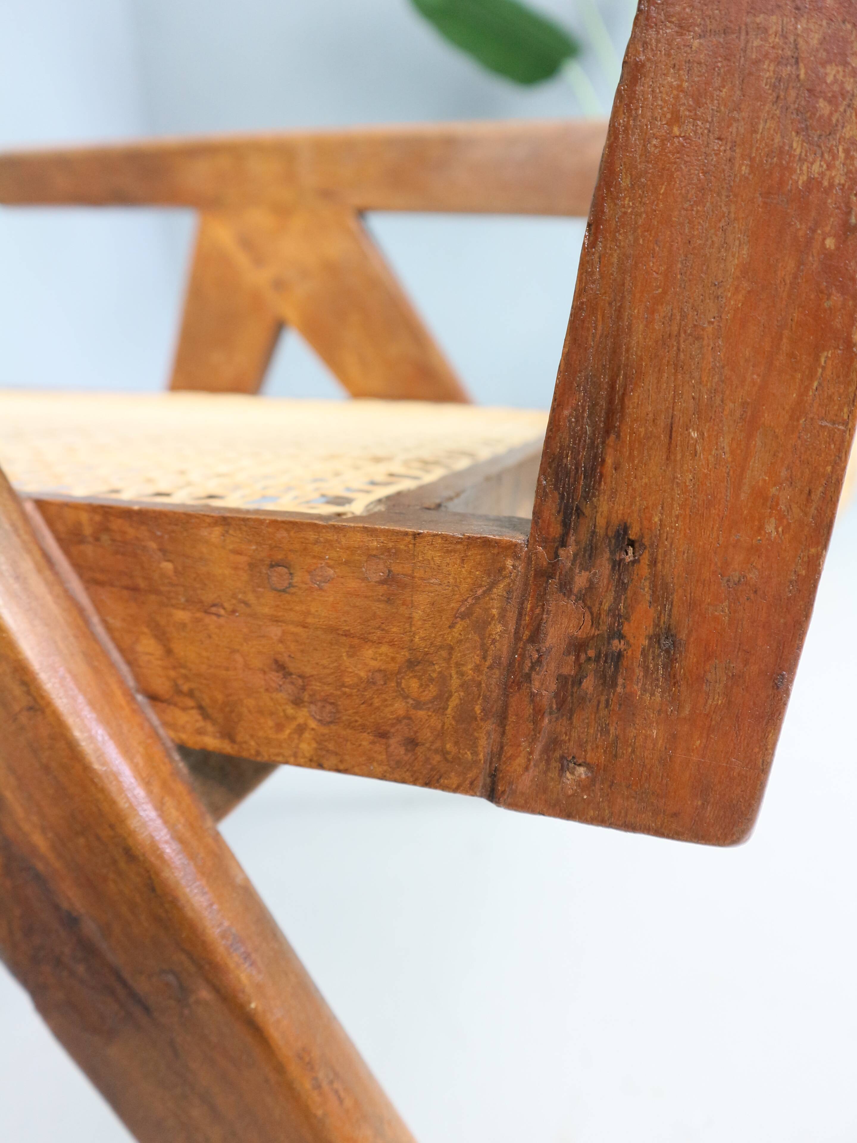 Pierre Jeanneret PJ-SI-29-A Easy Cane Chair / Authentic Mid-Century Modern