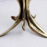 Bronze flower candle holder 1960