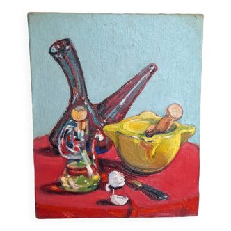 Oil on canvas still life