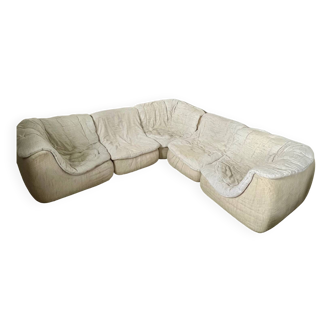 Old designer modular sofa from the 70s vintage