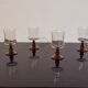 4 verres à vin Luminarc pieds ambrés