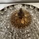 Old brass ceiling lamp and glass tassels, Arts Déco