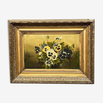 Ancienne nature morte "pensées"