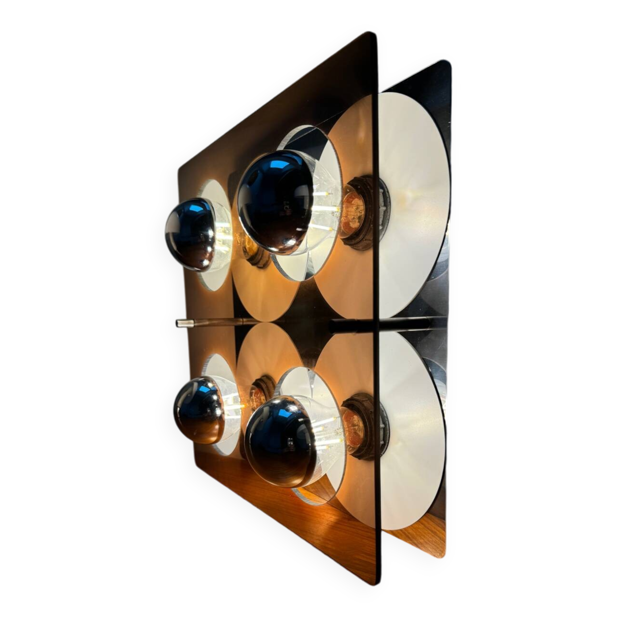 Applique Vintage 4 Feux Jocelyne Trocmé Oxar Modèle Disco