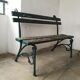 Garden bench foot cast iron art nouveau style