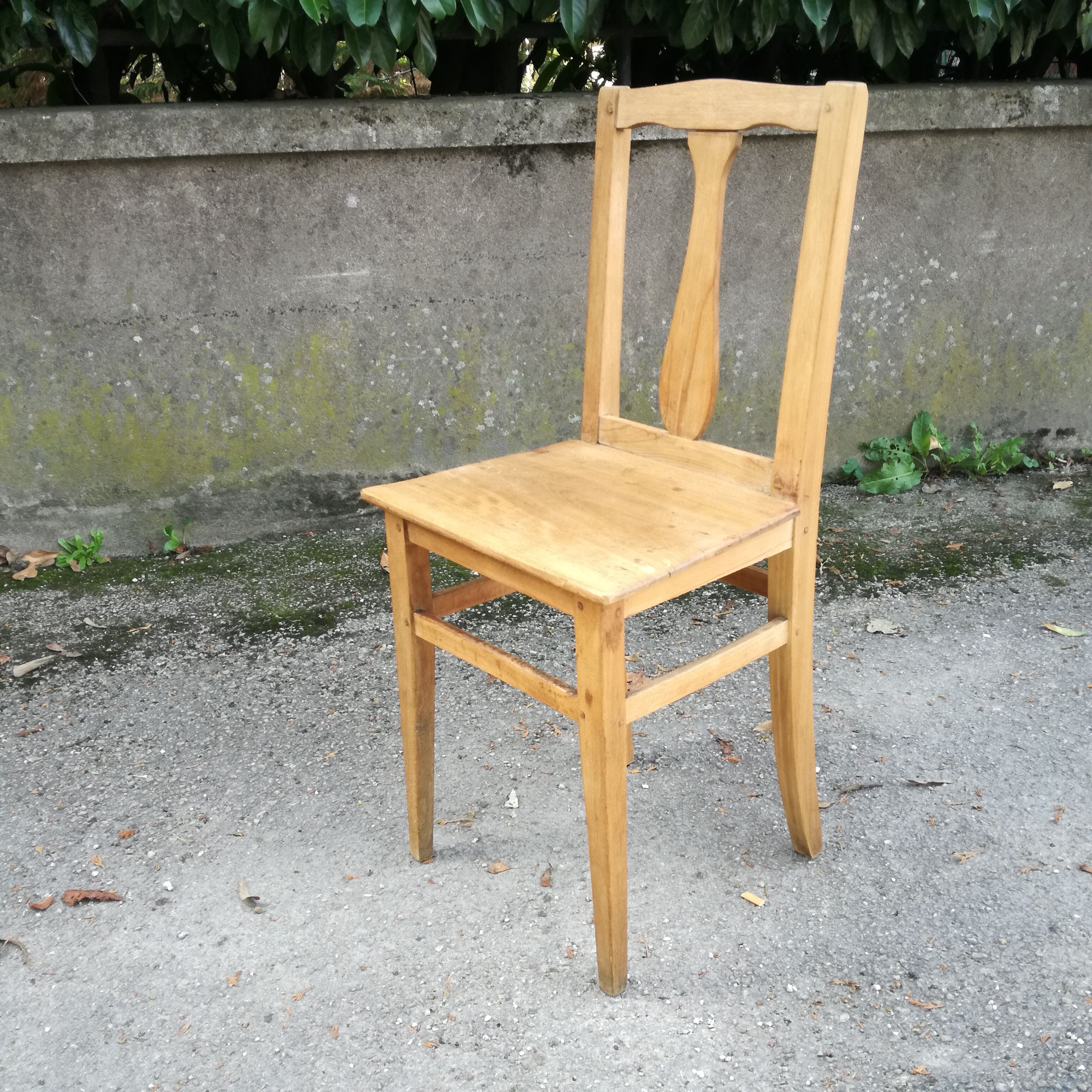 Chaise en bois, France 1940