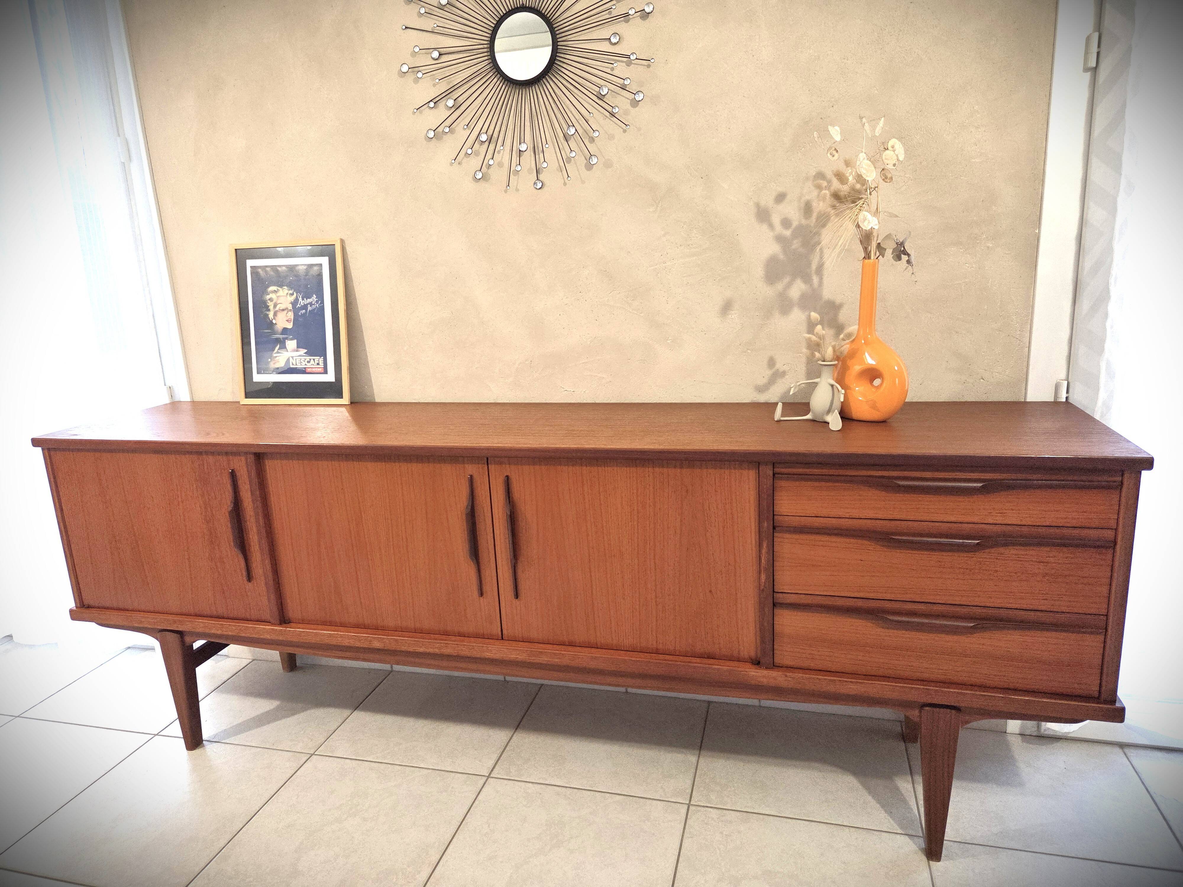 Scandinavian teak sideboard design