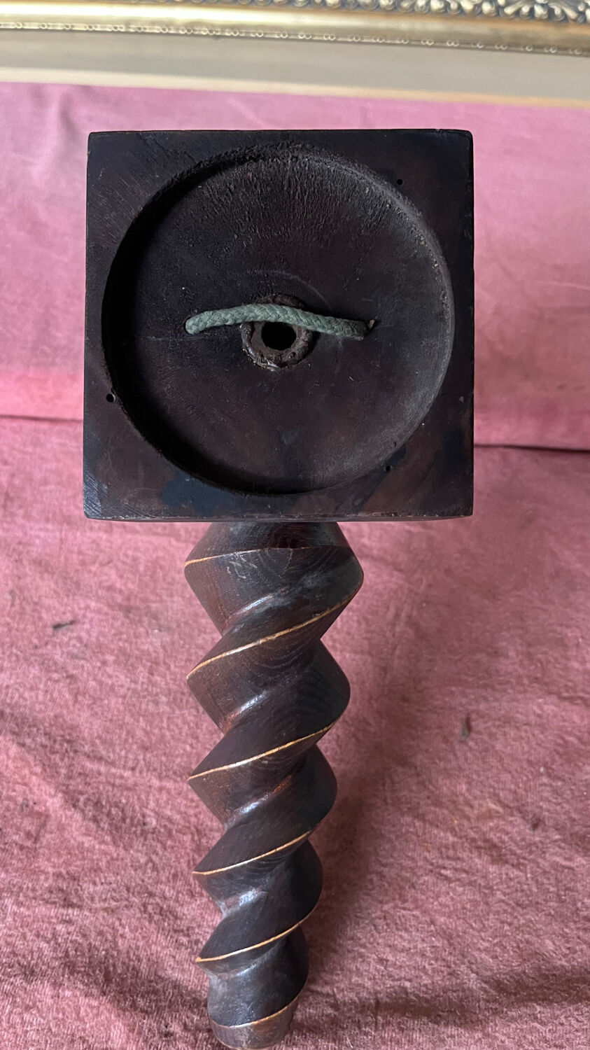 Applique bois tourné années 50