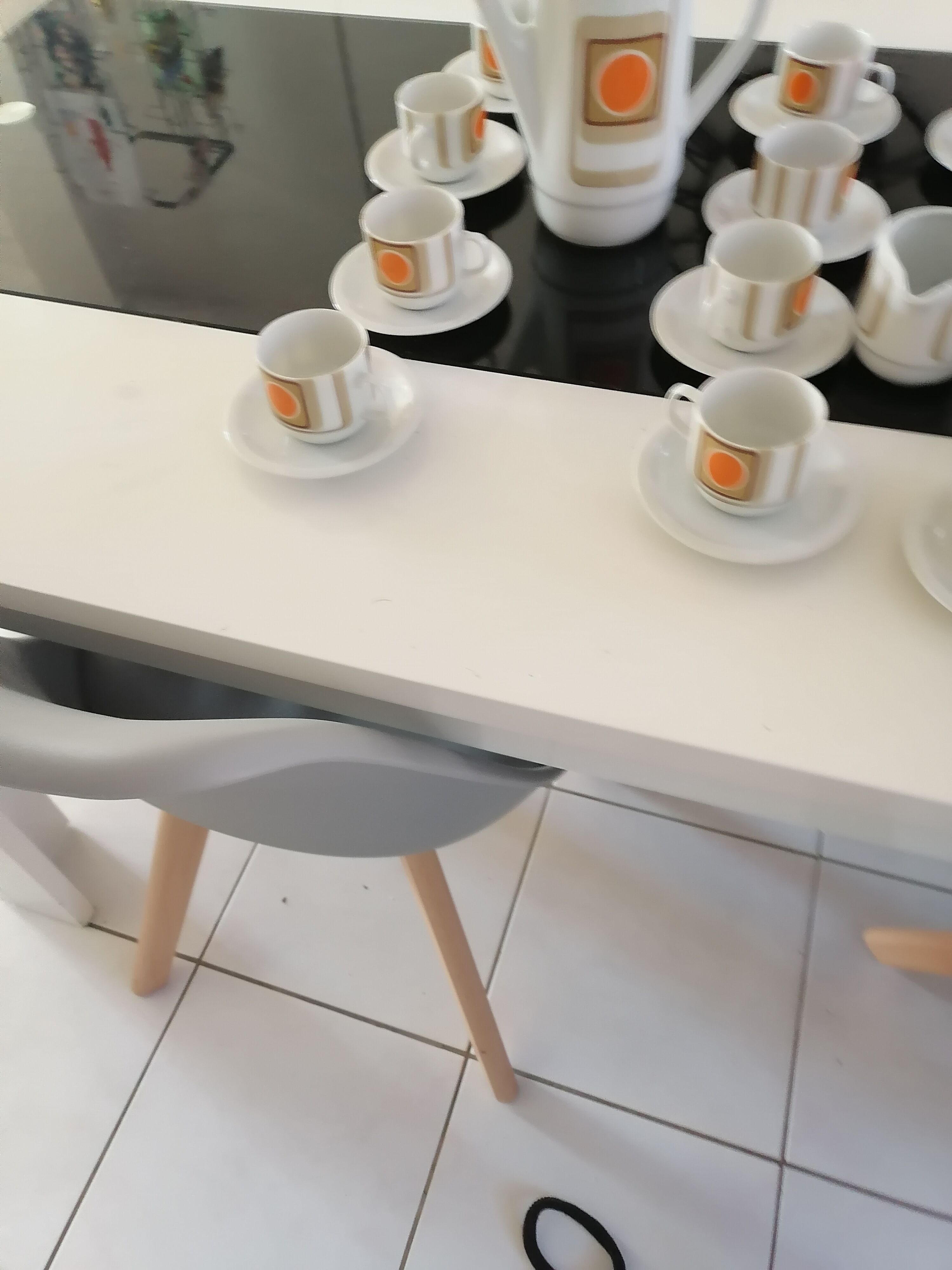 Bareuther porcelain coffee set 14 pieces 1970 waldsassen